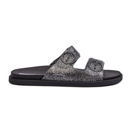 Glitzer-Flip-Flops für Damen mit Schnallen 83530 Ipanema Follow Fem Schwarz