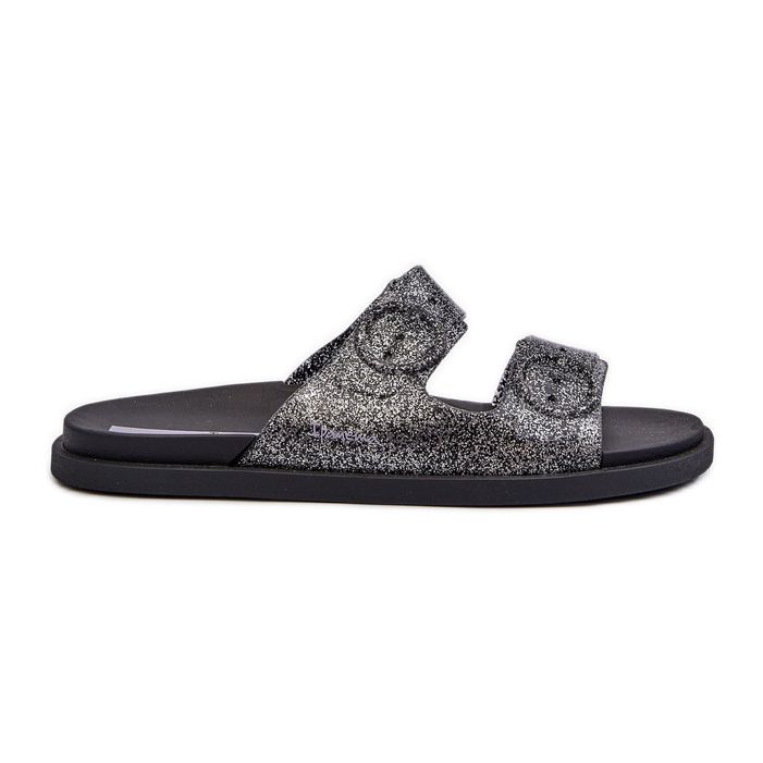 Glitzer-Flip-Flops für Damen mit Schnallen 83530 Ipanema Follow Fem Schwarz