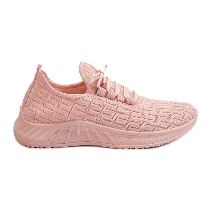 Damen-Sportschuhe aus leichtem Stoff in Rosa von Xalara