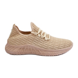 Leichte Damen-Sportschuhe aus Stoff Beige Xalara