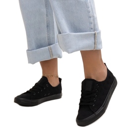 Schwarze Stoffsneaker Big Star LL274226