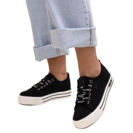 Schwarze Big Star KK274013-Sneaker