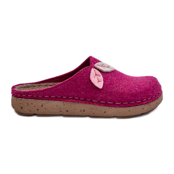 Inblu Damen-Filzhausschuhe ED000013 Fuchsia rosa