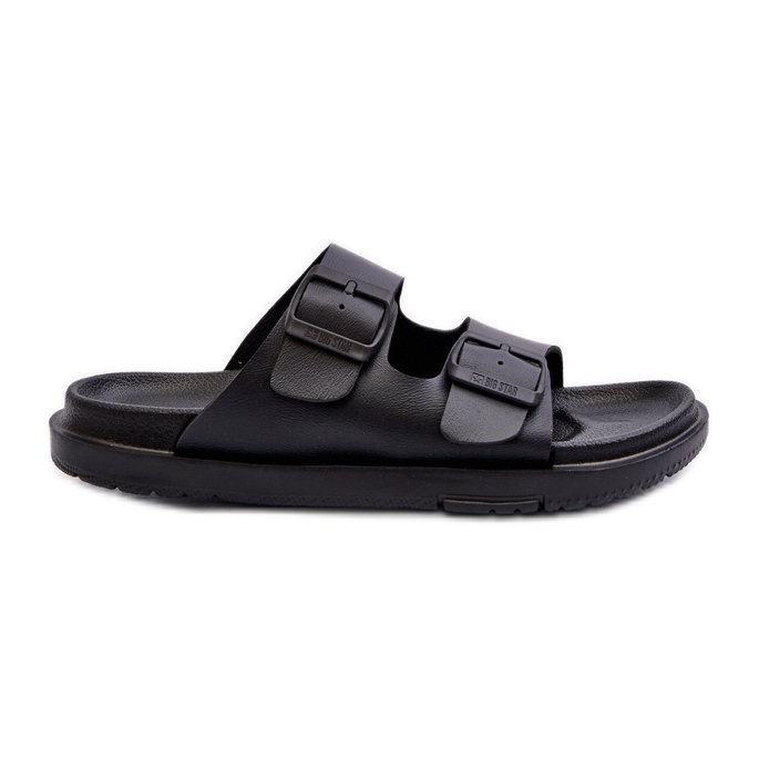 Leichte Damen-Flip-Flops aus Schaumstoff mit Schnallen Big Star NN274A750 Schwarz