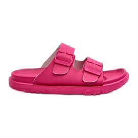 Leichte Damen-Flip-Flops aus Schaumstoff mit Schnallen Big Star NN274A754 Fuchsia rosa