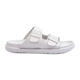 Damen-Flip-Flops aus leichtem Schaumstoff mit Schnallen Big Star NN274A751 Weiß