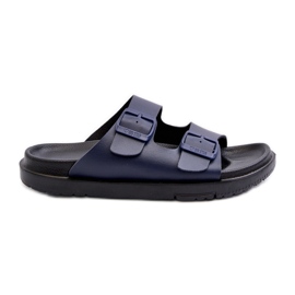 Leichte Herren-Flip-Flops mit Schnallen Big Star NN174593 Marineblau