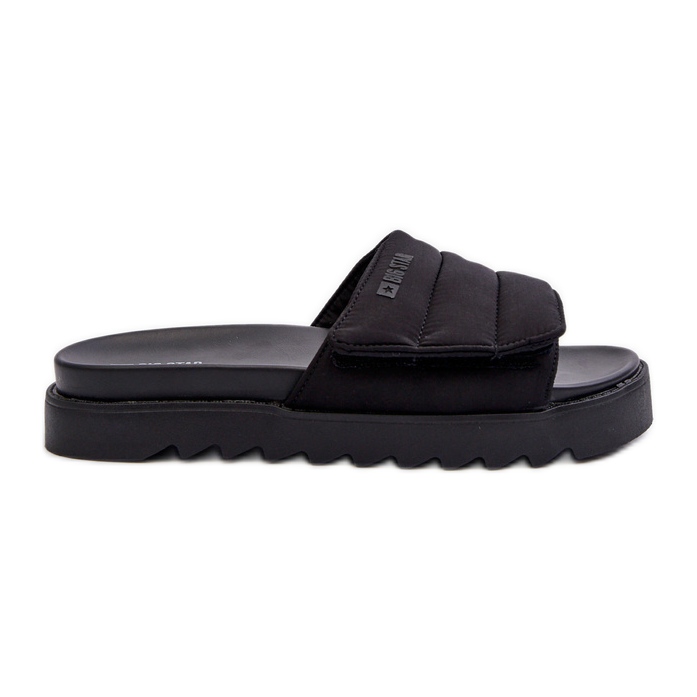 Damen-Plateau-Flip-Flops Big Star NN274772 Schwarz