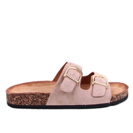 Scholki Byrd Khaki Hausschuhe aus Kork beige