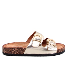 Scholki Byrd Gold Kork-Hausschuhe golden