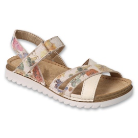 Befado Kindersandalen mit Ledereinsatz 062Y003 beige