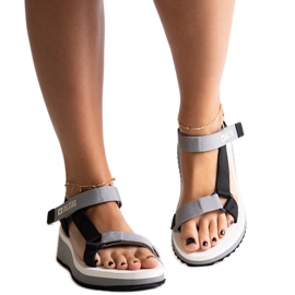 Schwarze Big Star Sandalen NN274A054