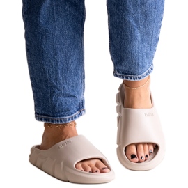 Beigefarbene Flip-Flops Big Star LL274593 801