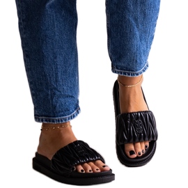 Schwarze Klappen mit Rüschen Big Star NN274A745