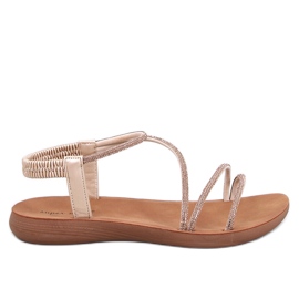 Prostis Gold leichte Damensandalen golden