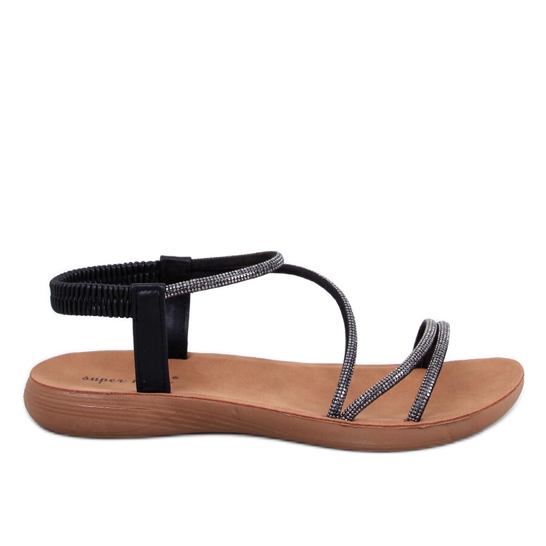 Leichte Damensandalen Prostis Black schwarz