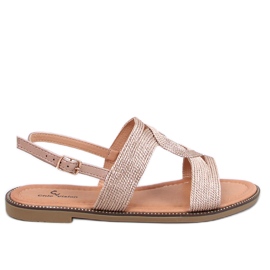 Vernay Champagne Damensandalen rosa