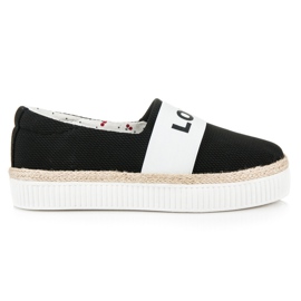 Kylie Love &amp; Peace-Espadrilles schwarz