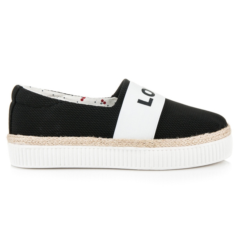 Kylie Love &amp; Peace-Espadrilles schwarz