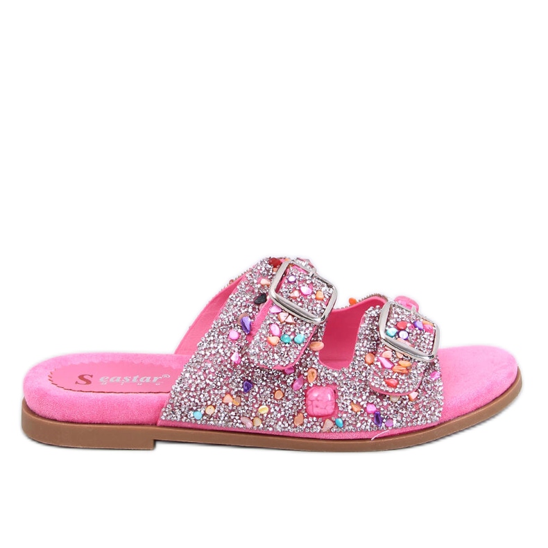Coult Fuchsia-Stein-Flip-Flops rosa