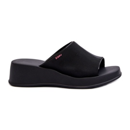 Duftende Damen-Flip-Flops mit Keilabsatz ZAXY LL285084 Schwarz