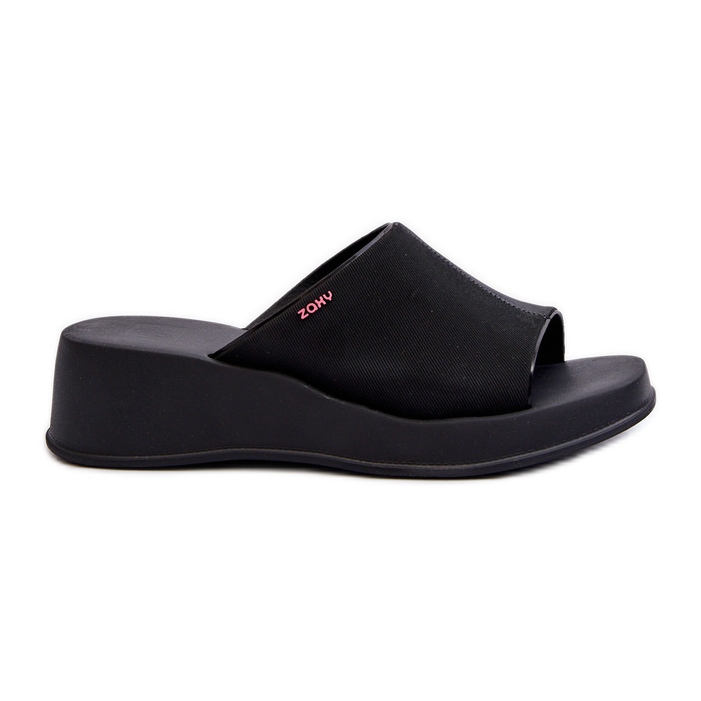 Duftende Damen-Flip-Flops mit Keilabsatz ZAXY LL285084 Schwarz