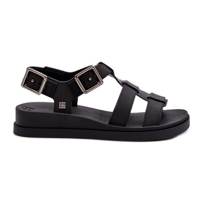 Duftende glatte Damensandalen ZAXY NN285007 Schwarz