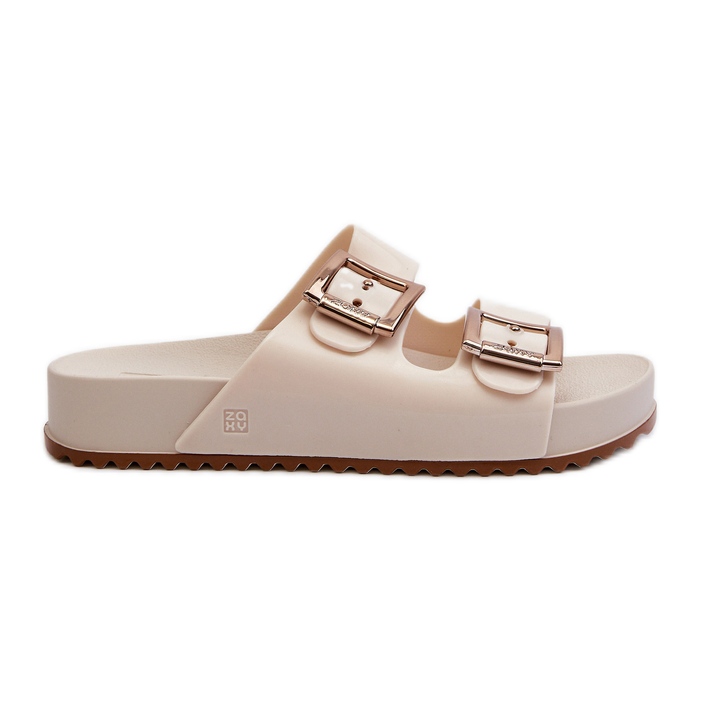 Damen Smooth Slides ZAXY NN285058 Hellbeige