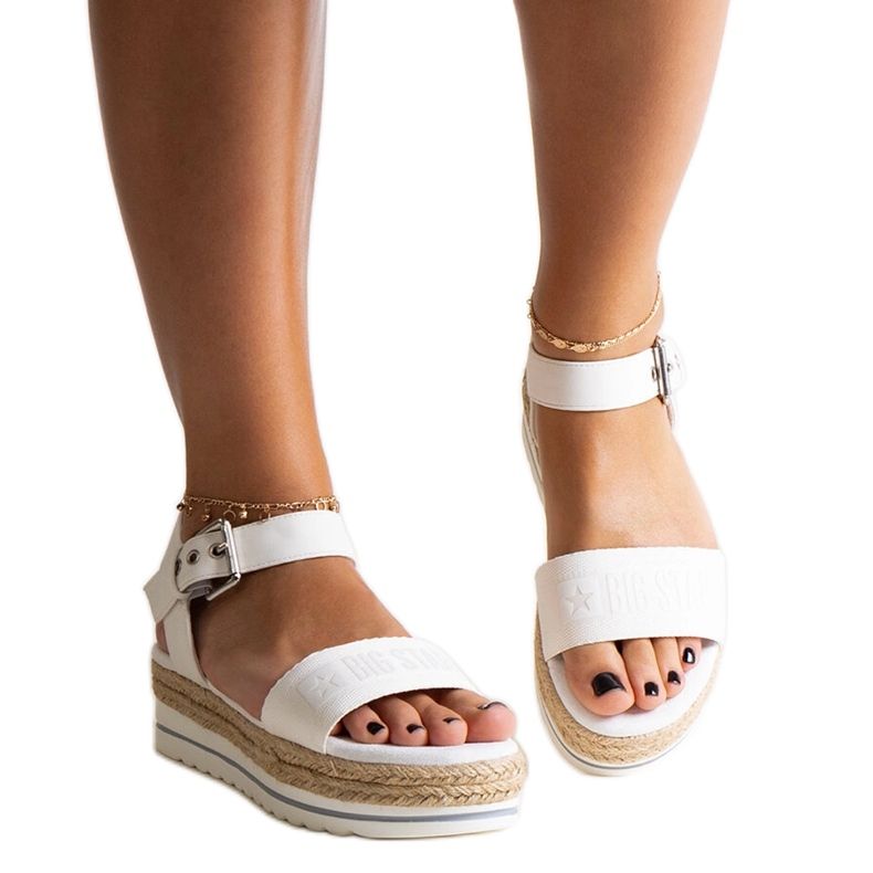 Weiße Sandalen Big Star LL274871
