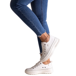 Massive weiße Sneakers Big Star NN274126