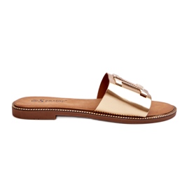 Seastar Damen-Flip-Flops mit Goldverzierung golden