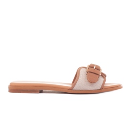 Marco Shoes Fibbia-Flip-Flops beige
