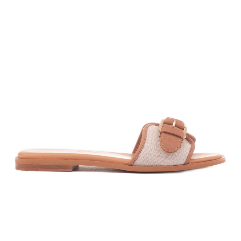 Marco Shoes Fibbia-Flip-Flops beige