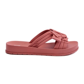 Duftende Damen-Flip-Flops mit flacher Sohle ZAXY LL285097 Dirty Pink rosa