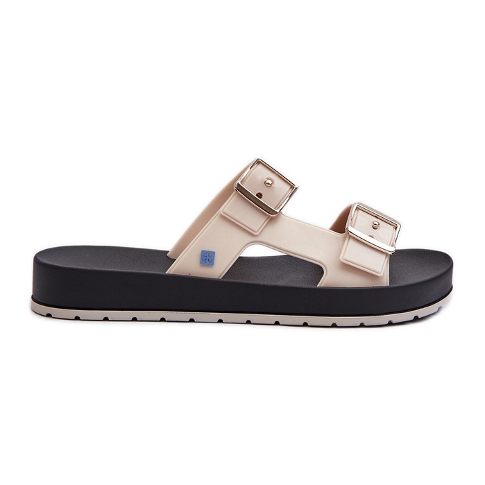 Damen-Flip-Flops mit flacher Sohle ZAXY LL285072 Hellbeige