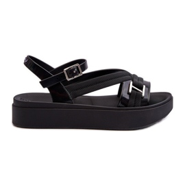 Duftende Damen-Plateausandalen ZAXY LL285064 Schwarz