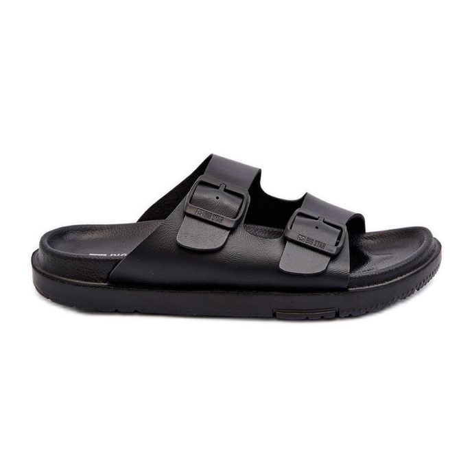 Leichte Herren-Flip-Flops mit Schnallen Big Star NN174597 Schwarz
