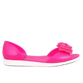 Meliski offene Ballerinas Agathe Fuchsia rosa