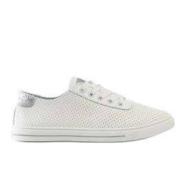 Weiße, perforierte Ruala-Sneaker