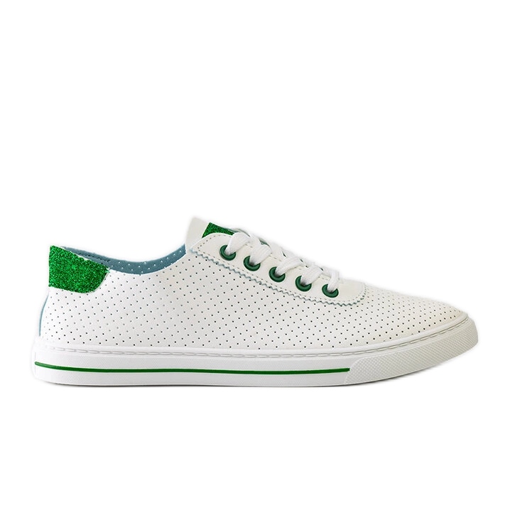 Weiße, perforierte Ruala-Sneaker