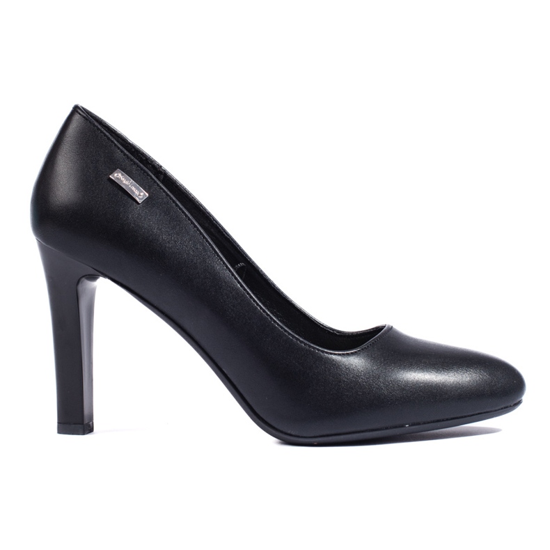 Klassische schwarze Pumps mit hohen Absätzen von Sergio Leone