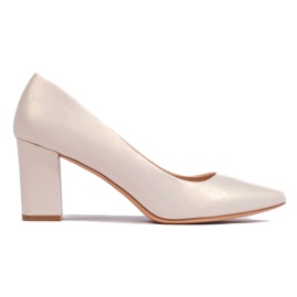 Bequeme beige Pumps von Sergio Leone