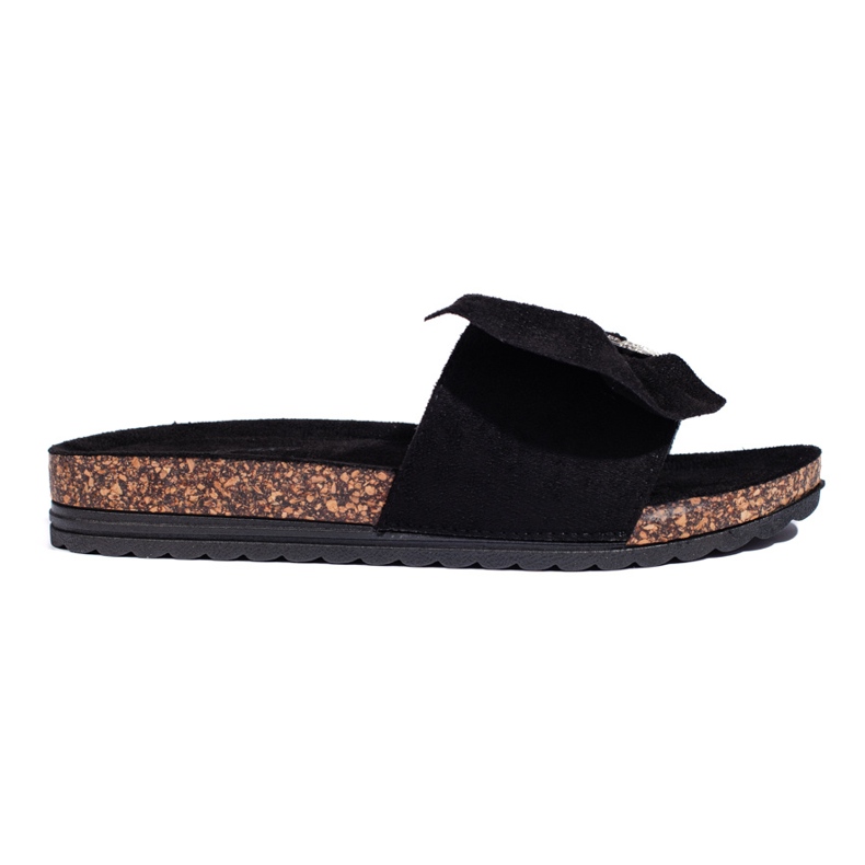 Schwarze Flip-Flops mit Korksohle