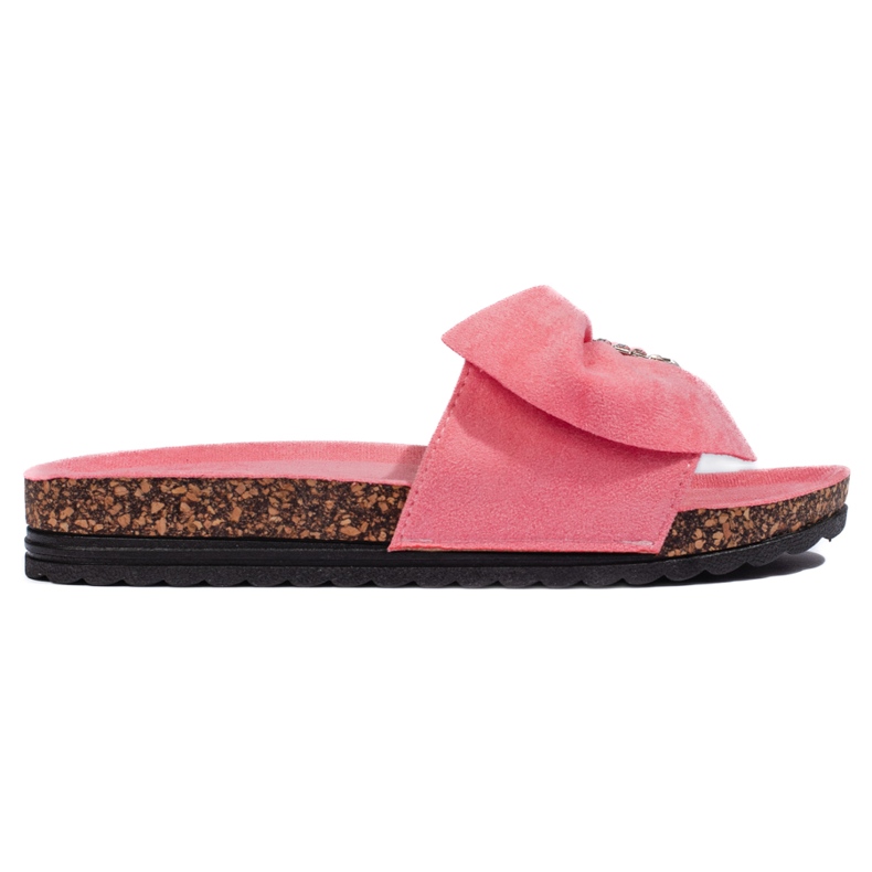 Rosa Flip-Flops mit Korksohle