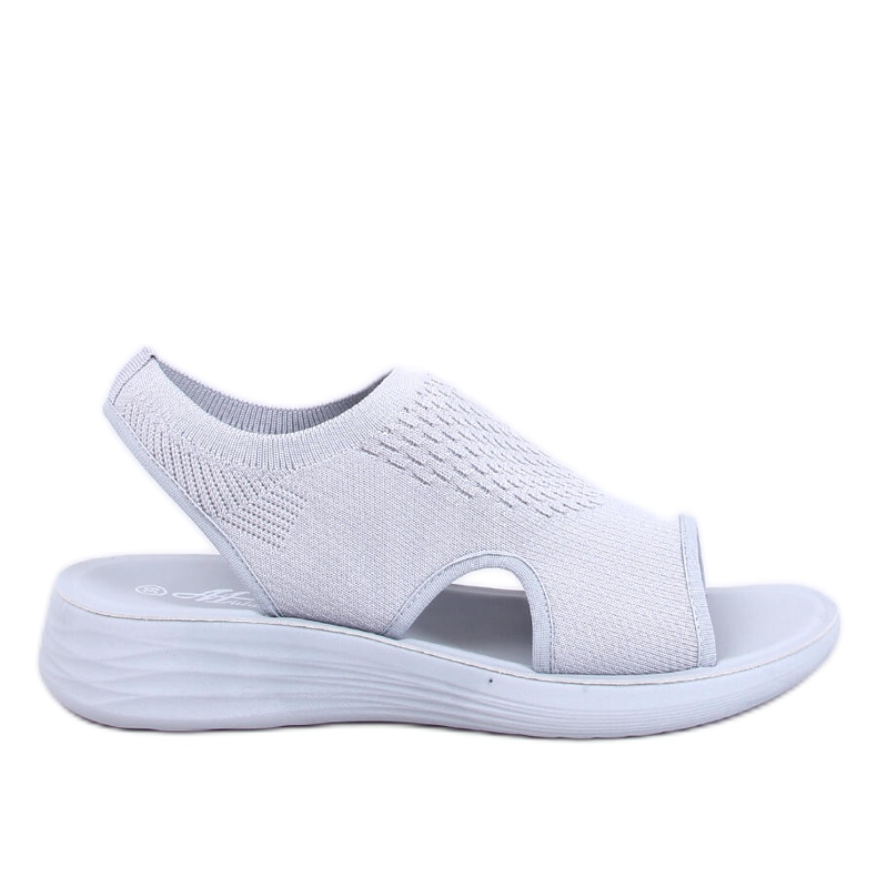 Weiche, durchbrochene Sandalen von Aldos Grey grau