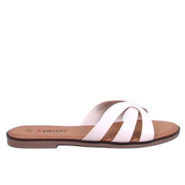 Zarte Damenhausschuhe von Fabrices Beige