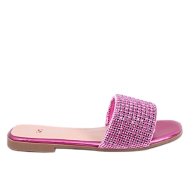 Yanni Fuchsia Strass-Flip-Flops rosa
