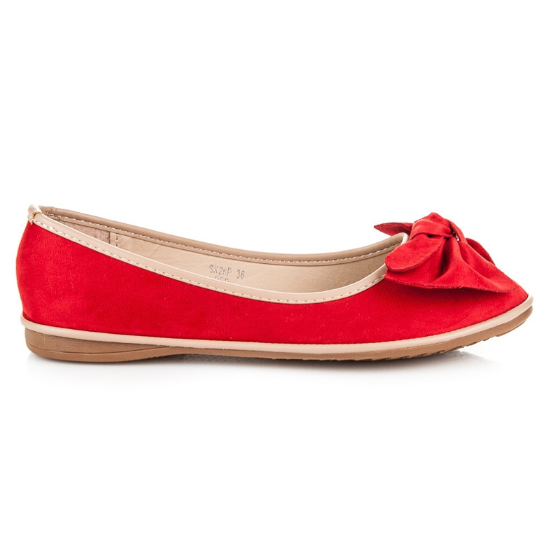 Seastar Ballerinas aus Wildleder rot