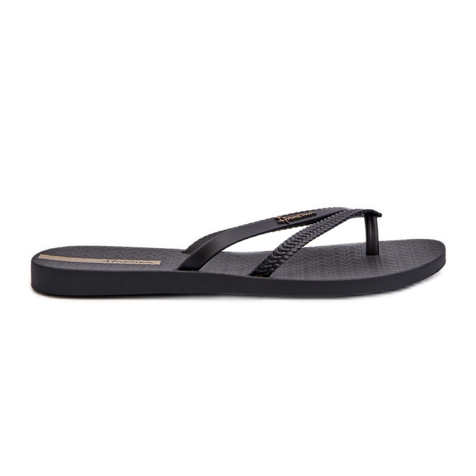 Damen-Gummi-Flip-Flops 82067 Ipanema Bossa Fem Schwarz