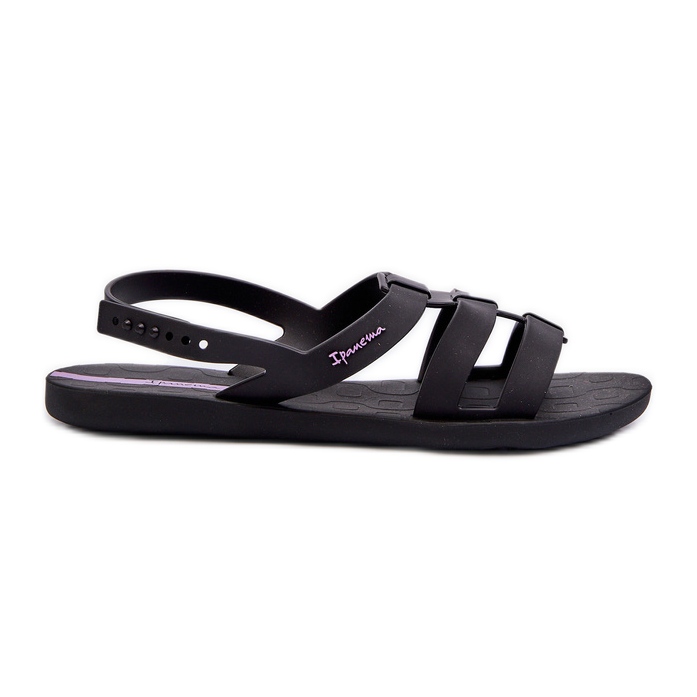 Flache Damensandalen 83516 Ipanema Style Sandal Fem Schwarz